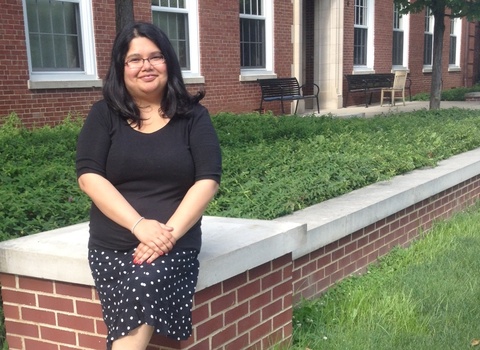 Deepa Prakash on DePauw campus