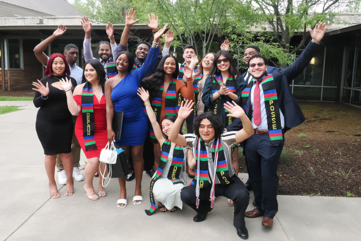 Recent Posse grads celebrate their commencement in May 