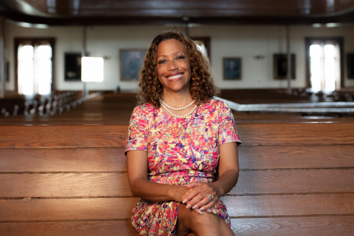 President White sitting in Meharry Hall