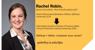 Rachel Robin headshot and business card
