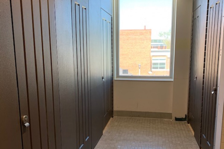 Hallway in new residence hall 