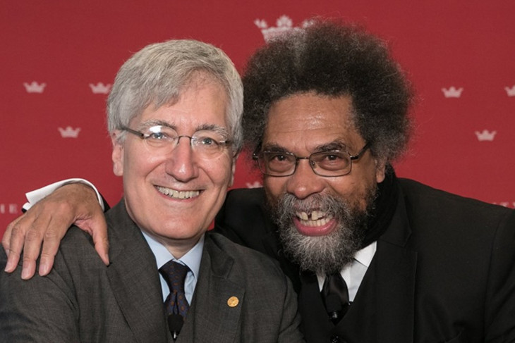 Robert George and Cornel West will give April 7 Ubben lecture