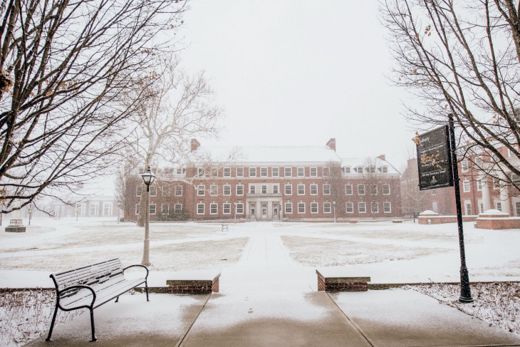 Snowy campus 