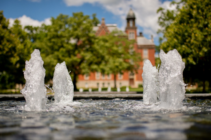 Stewart Plaza fountains