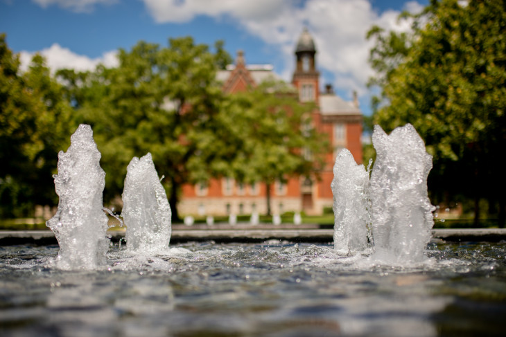 Stewart Plaza fountains