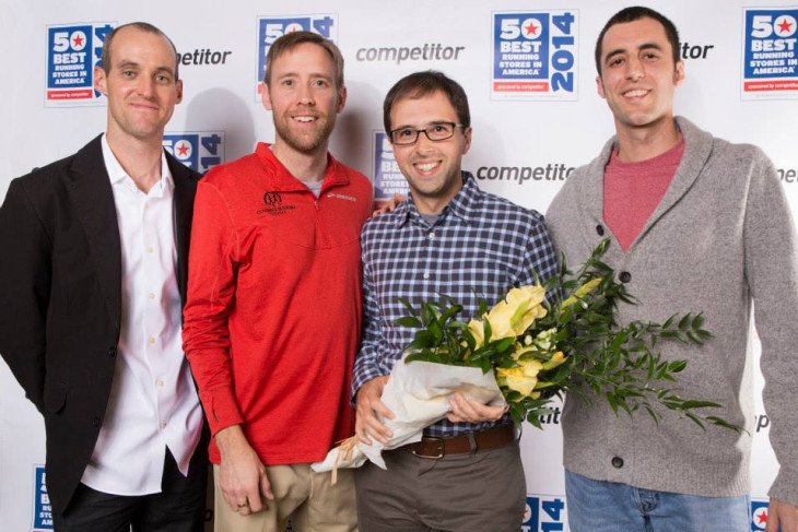 Fruth and DeLeon at award ceremony