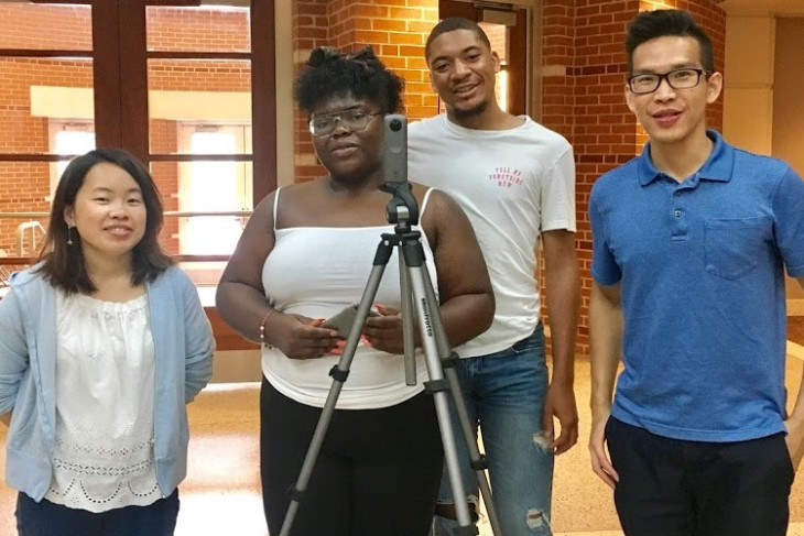 Four students who created Percy Julian website