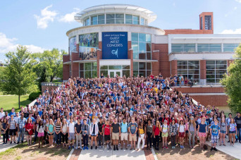 Students on the steps of the GCPA