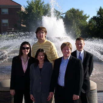 Keelin Kelly, Kevin Milne, Nikki Miyasato, Aaron Dicker, and Michael Lutz (left to right) at Purdue University for the "Boilermaker Special" in 2007.
