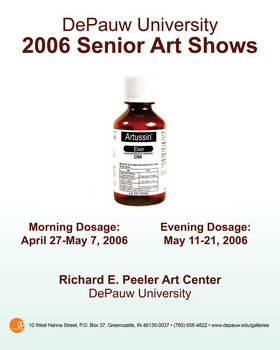 2006 Senior Art Shows flyer