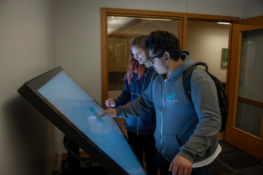 ITAP student projects are displayed within the Tenzer Technology Center.
