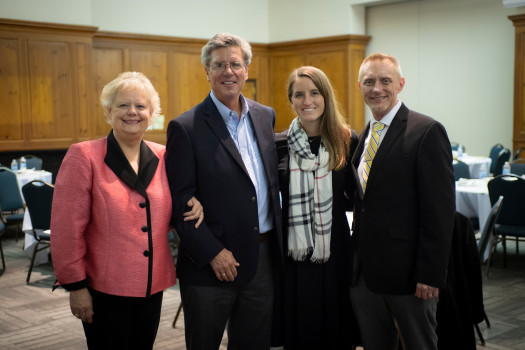 McDermond Medal of Honor Recipient Dan Hasler ('80) with daughter Brooke Purucker ('16)