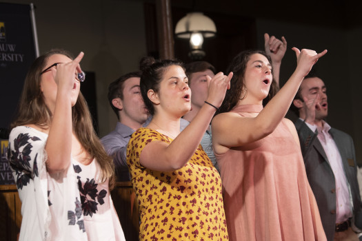 DePauw Capella brings home the Convocation with A Toast to DePauw
