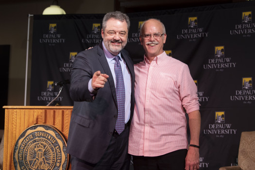 President Dr. Mark McCoy and Dr. Humberto "Bert" Barreto