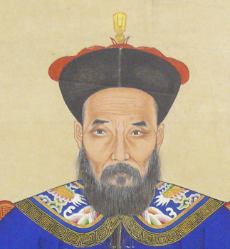 Portrait of a Man (Figure of male wearing traditional Qing cap) by Unknown Artist 