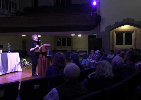 2017 Lecturer Krista Tippett presenting "The Adventure of Civility." 