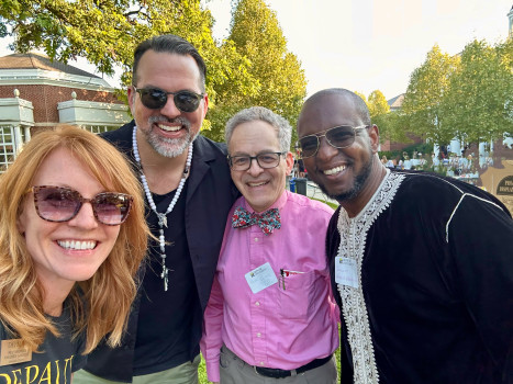 Chaplain Maureen, Chaplain Jonathan, Rabbi Pfeffer, Imam Alamine
