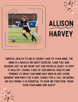 Allison Harvey, 1of 5 Mental Health Peer Educators 2020-21