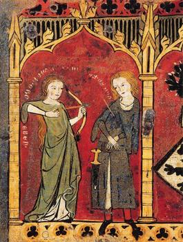 Love and War in Medieval Art and Literature representative art