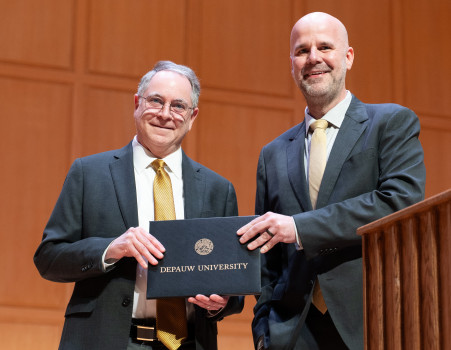 Dr. Dave Berque receives Endowed Scholarship in his name