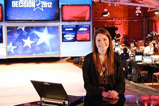 Carter McKay '13 interning at NBC in New York.