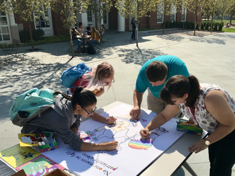 Community Coloring Project featuring the art of Jacinta Bunnell