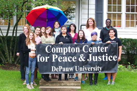 Compton Center Interns from Fall 2014 pose for a group shot.