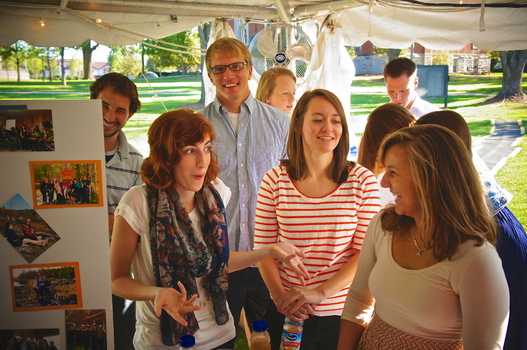 Members of InterVarsity Christian Fellowship share their passion with First Year Students at the Spiritual Life Brunch.