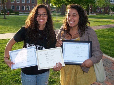 Members of Omega Phi Beta Sorority, Inc. after Order of Omega's 2010 Greek Awards