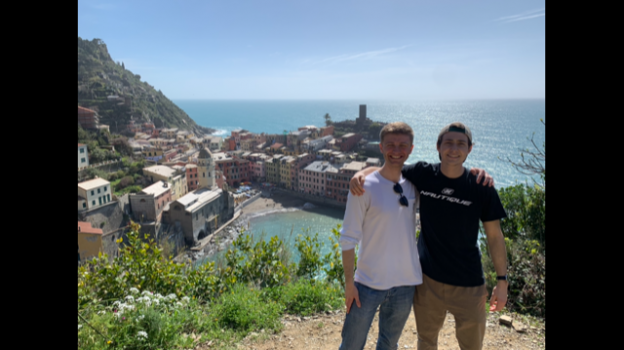 Jack Hallier '20 during his semester long internship in Italy.