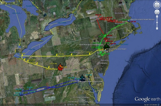 Mapping of the 9/11 Attacks by Katherine Spataro