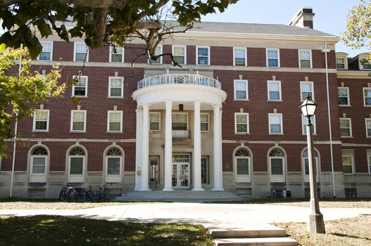 The outside of Mason Hall