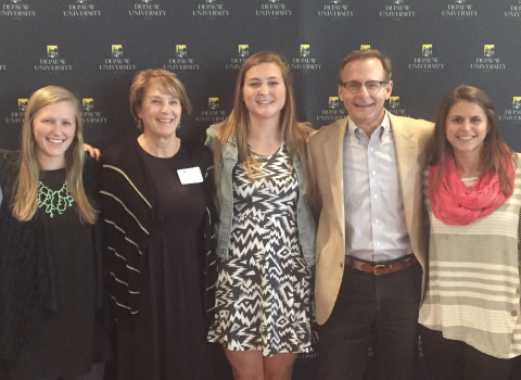 Christina, Wendy, Elizabeth '16, Mike '79, and Ashley McCracken