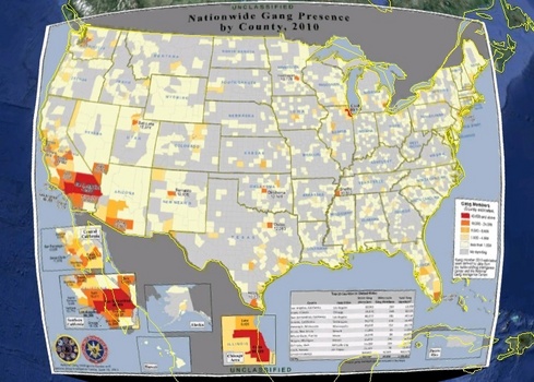 Gang Presence in the Cities of Los Angeles & Chicago by Molly Lazaron