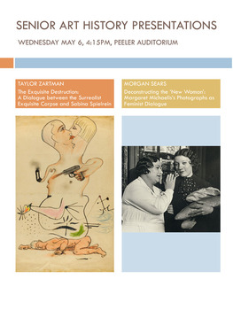 Senior Art History Presentations flyer