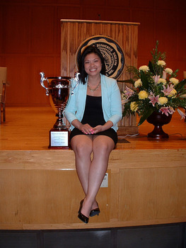 Congratulations to CFT major Sandy Tran for winning the Walker Cup which is given annually to the senior who has done the most for DePauw!