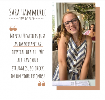 Sara Hammerle, 1 of 5 Mental Health Peer Educators 2020-21