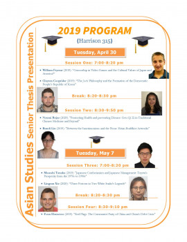 Spring 2019 Senior Theses