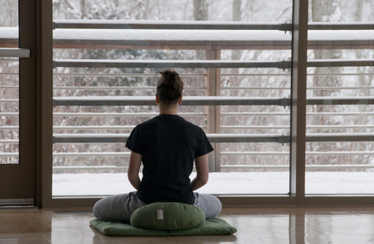 Student in Reflection Center