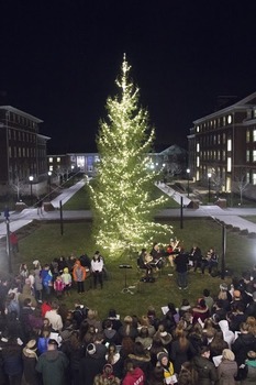 DePauw's Annual Christmas Tree Lighting celebrates the start of Advent