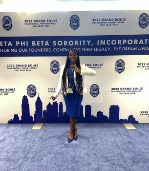 Zeta Sister at the 2022 Grand Boulé