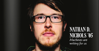 Major on Cover of DePauw Magazine (FALL 2013)