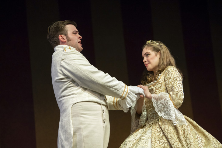 A man and woman in 17th century costumes