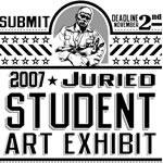 2007 Juried Student Art Exhibit exhibit cover art