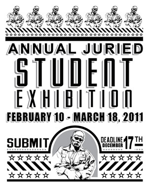 Juried Student Art Exhibition exhibit cover art