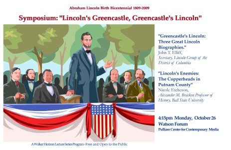 Lincoln's Greencastle, Greencastle's Lincoln poster