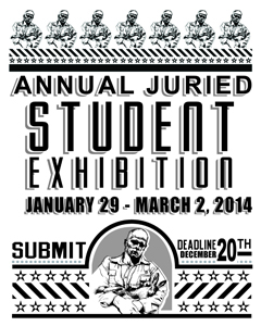 Annual Juried Student exhibition cover art