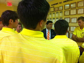 Bret Baier meeting with golf teammates