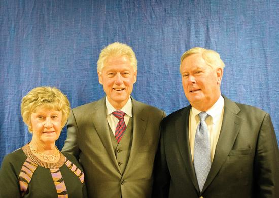Tim and Sharon Ubben with Bill Clinton