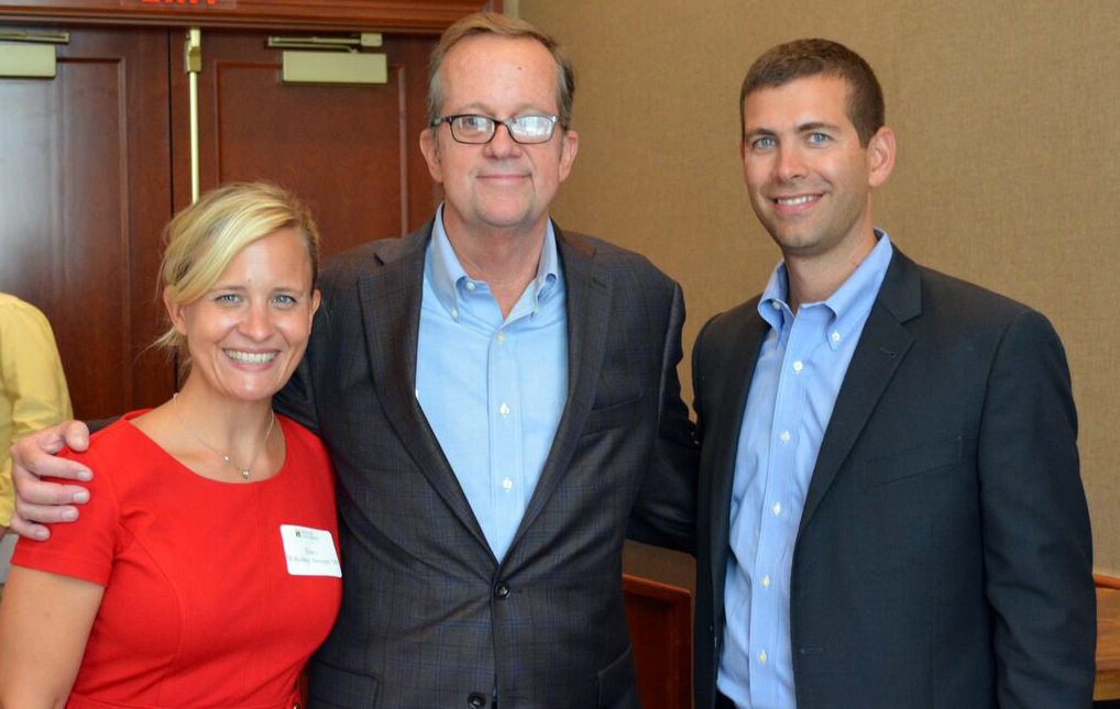 Brad and Tracy Stevens with Bill Fenlon